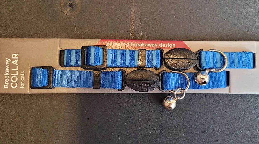 Breakaway Blue Cat Collars with bell